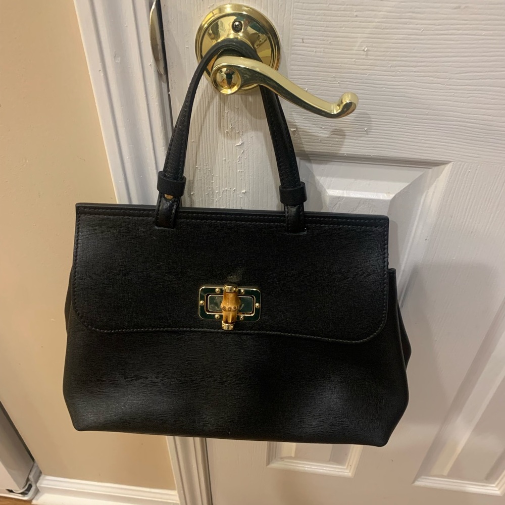 Leather Andrea Cardone Handbag made in Italy EUC